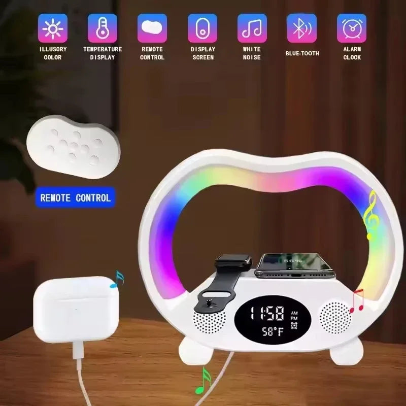 6-in-1 Smart Bluetooth LED Night Light Table Lamp