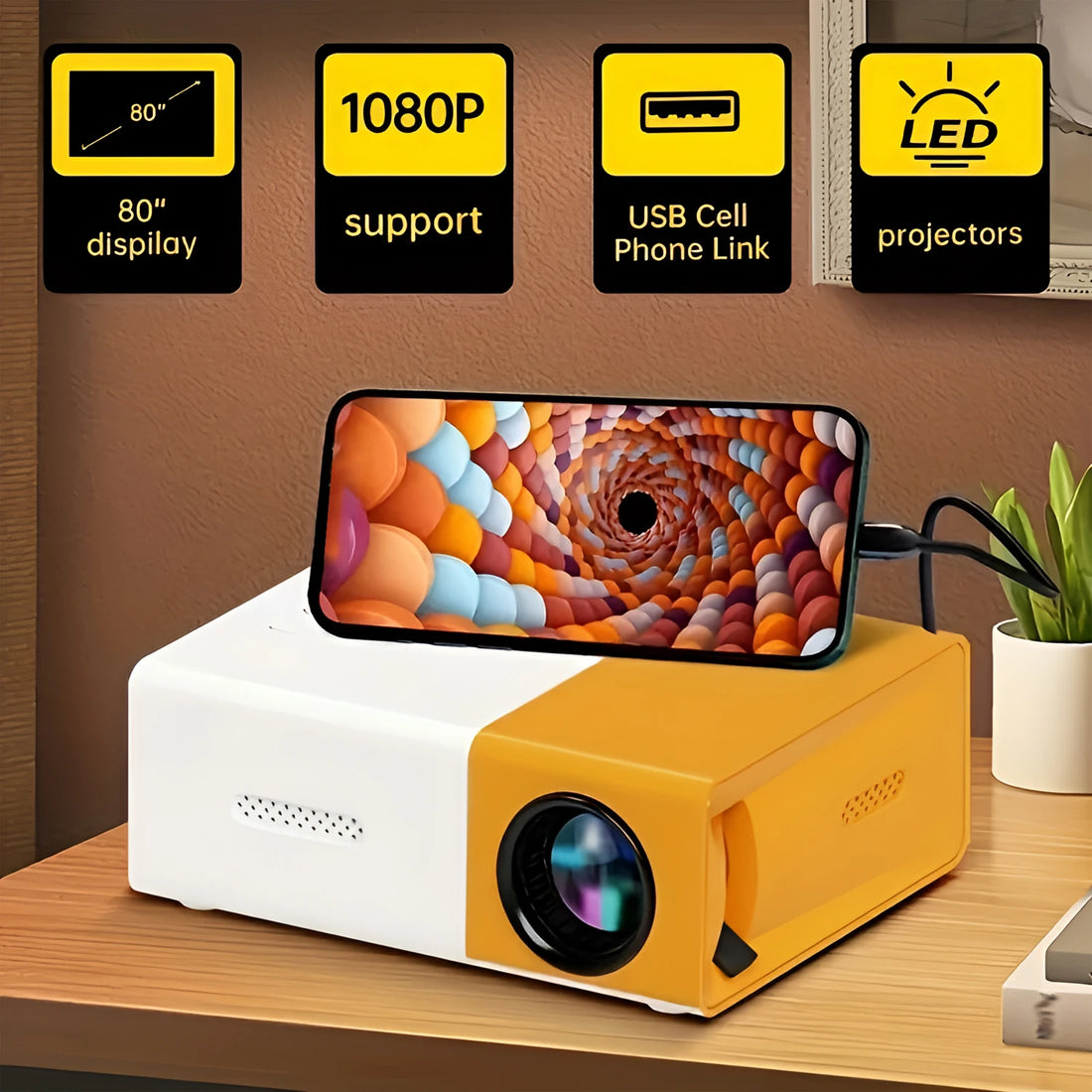 Mini HD LED Projector – Portable Home Theater