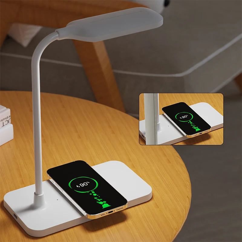 Desk Lamp with Wireless Charger