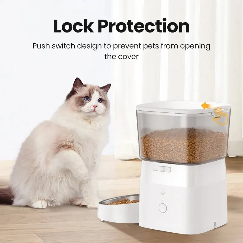 Automatic Pet Food Dispenser With Remote Control