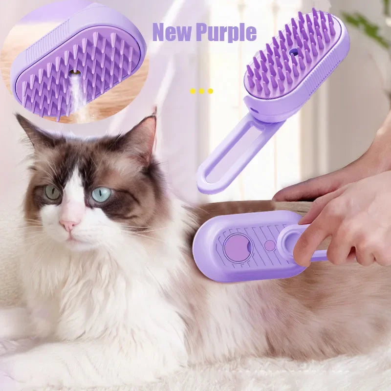 3-in-1 Electric Steamed Dog Brush